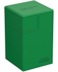 Κουτί καρτών Ultimate Guard Flip`n`Tray 100+ XenoSkin - Monocolor Green (100+τεμ) - 1t